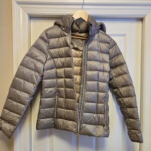 Michael Kors Silver Puffer Jacket